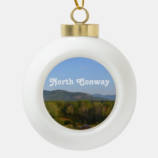 Noord-Conway Keramische Bal Ornament (Voorkant)