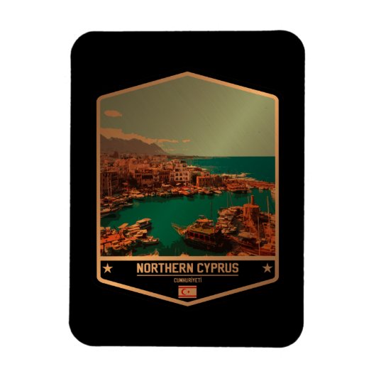 Noord-Cyprus Magneet (Verticaal)