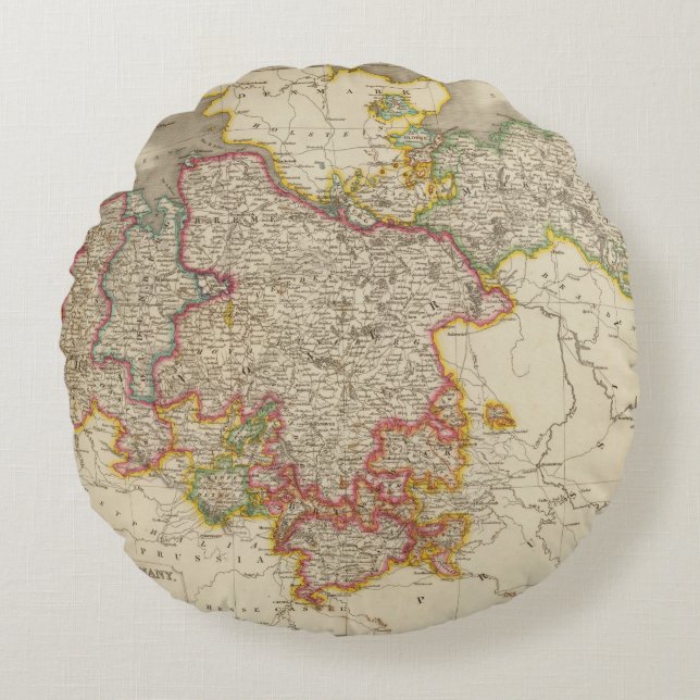 Noord-Duitsland Rond Kussen (Voorkant)