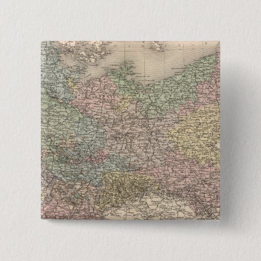 Noord-Duitsland Vierkante Button 5,1 Cm (Voorkant)