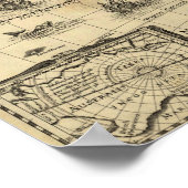 Noord- en Zuid-Amerika - Panoramische Kaart Poster (Hoek)