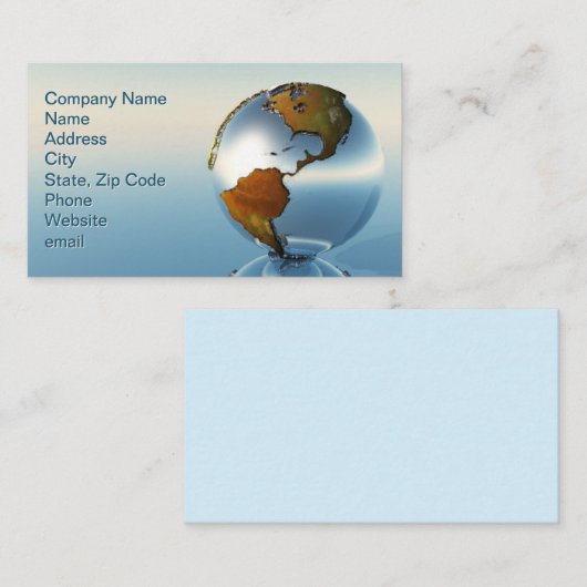 Noord- en Zuid-Amerika Visitekaartje (Voorkant / Achterkant)