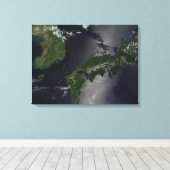 Noord- en Zuid-Korea, Canvas Afdruk (Insitu (Houten vloer))