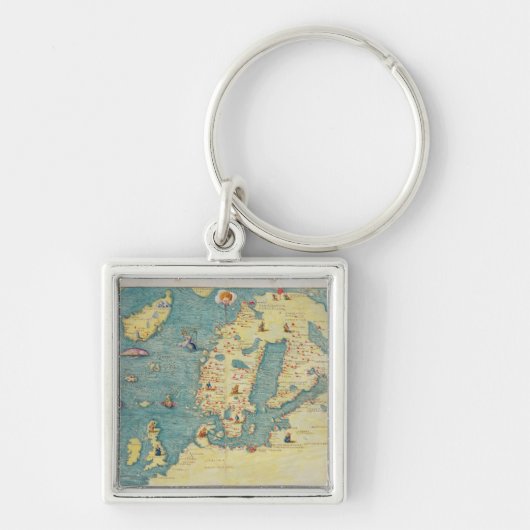 Noord-Europa Sleutelhanger (Voorkant)