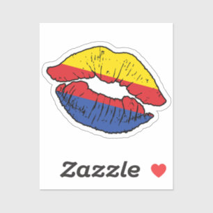 Noord-Holland Noord-Holland Lippenstift Liefde Vla Sticker