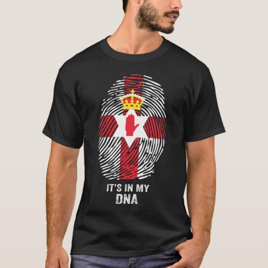 Noord-Ierland Het zit in mijn DNA T-shirt (Voorkant)