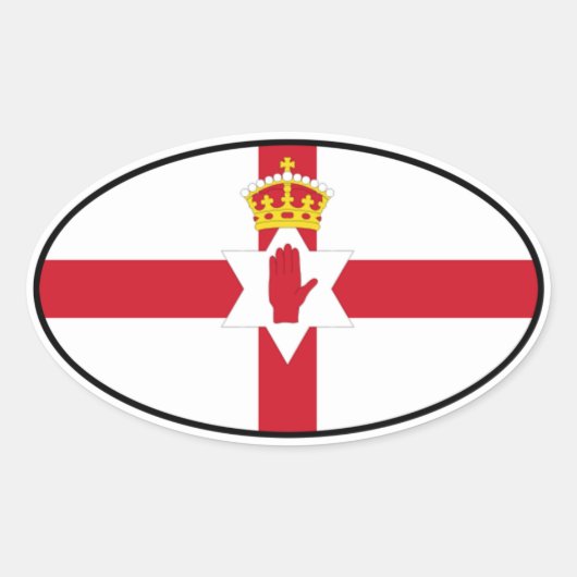 Noord-Ierland Provincie Ulster Sticker (Voorkant)