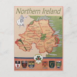 Noord-Ierland retro Briefkaart