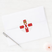 Noord-Ierland Ronde Sticker (Envelop)