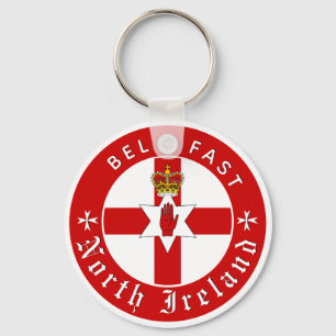 Noord-Ierland Sleutelhanger, Belfast, Ulster Flag Sleutelhanger