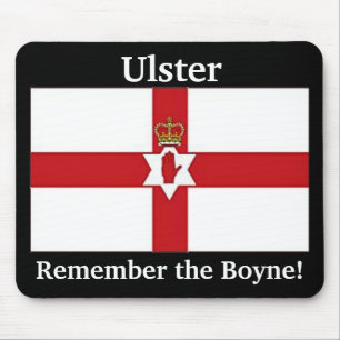 Noord-Ierland vlag, Ulster, herinner de Boyne! Muismat