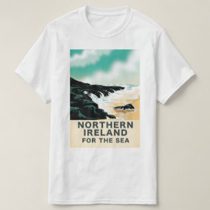 Noord-Ierland voor de zee T-shirt
