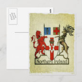 Noord-Ierland wapenschild Briefkaart (Voorkant / Achterkant)