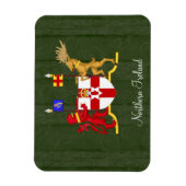 Noord-Ierland wapenschild Magneet (Verticaal)