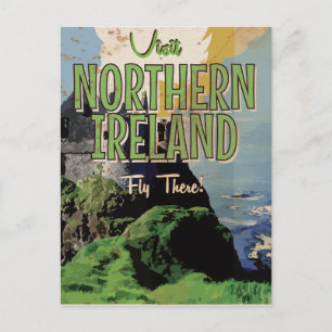 Noord-Ierse vintage reisposter Briefkaart