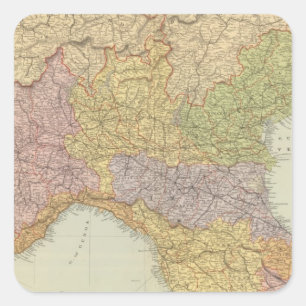Noord-Italië 2 Vierkante Sticker