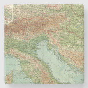 Noord-Italië, Oostenrijk, &c Stenen Onderzetter