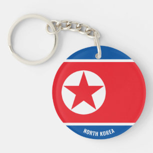 Noord-Korea Flag Charming Patriotic Sleutelhanger