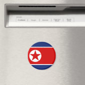Noord-Korea Flag Magnet Magneet (Insitu (Vaatwasser))