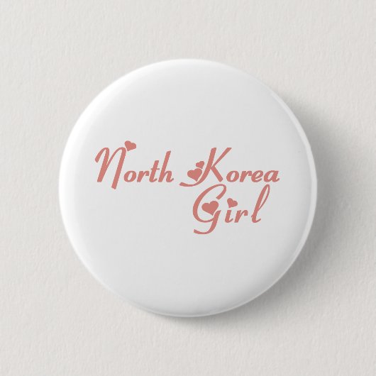 Noord-Korea Ronde Button 5,7 Cm (Voorkant)