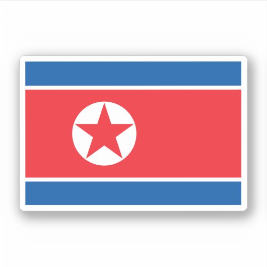 Noord Korea Sticker (Voorkant)