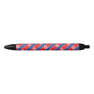 Noord-Korea Vlag Balpen Zwarte Inkt Pen
