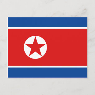 Noord-Korea Vlag Briefkaart
