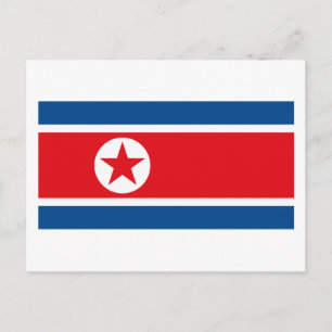 Noord-Korea Vlag Briefkaart
