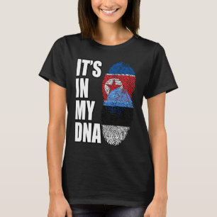 Noord-Koreaanse en Ests merk op het gebied van het T-shirt