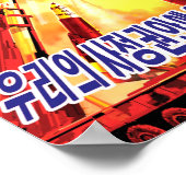 Noord-Koreaanse raketpropaganda Poster (Hoek)