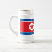 Noord-Koreaanse vlag Bierpul (Links)