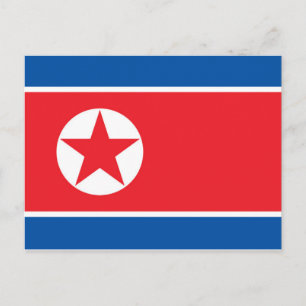 Noord-Koreaanse vlag Briefkaart