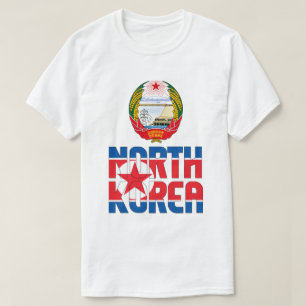 Noord-Koreaanse vlag en wapenschild T-shirt