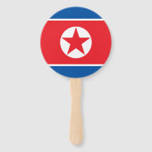 Noord-Koreaanse vlag Handwaaier (Voorkant)