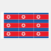 Noord-Koreaanse vlag Labels (Vel)