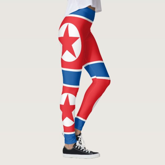 Noord-Koreaanse vlag Leggings (Rechts)