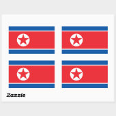 Noord-Koreaanse vlag Rechthoekige Sticker (Vel)