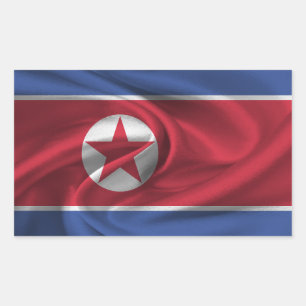 Noord-Koreaanse vlag Rechthoekige Sticker