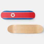 Noord-Koreaanse vlag Skateboard (Horizontaal)