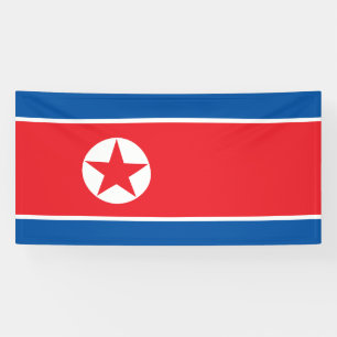 Noord-Koreaanse vlag Spandoek