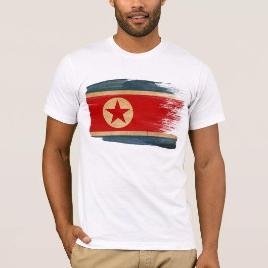 Noord-Koreaanse vlag T-Shirt (Voorkant)