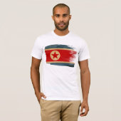Noord-Koreaanse vlag T-Shirt (Voorkant volledig)