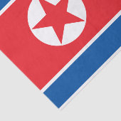 Noord-Koreaanse vlag Tissuepapier (Detail)