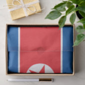 Noord-Koreaanse vlag Tissuepapier (Geschenk)