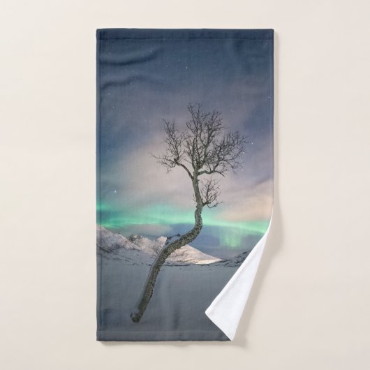 Noord-Lights Tree Handdoek (Handdoek)