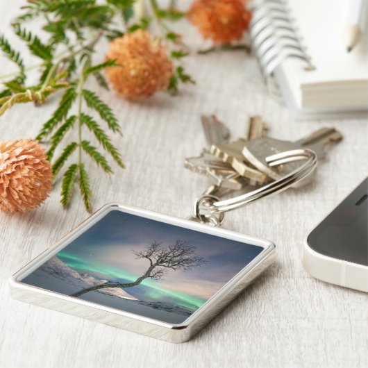 Noord-Lights Tree Sleutelhanger (Zijkant)