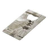 NOORD LINCOLN PARK CHICAGO W. VAN MENOMINEE 1890'S KREDIETKAART FLESSENOPENER (Voorkant Gekanteld)