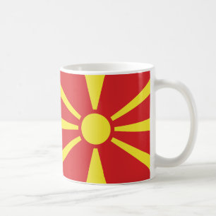 Noord-Macedonië Vlag Keramische Mok