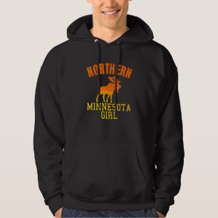 Noord-Minnesota Meisje Mn Moose Hoodie