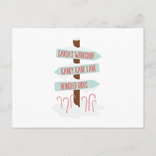 Noord-poolsignalen Briefkaart (Voorkant)